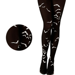 Punčochové kalhoty s netopýry XL